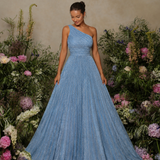 Vestido Glamour Plissado Glitter