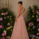 Vestido Glamour Plissado Glitter
