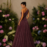 Vestido Glamour Plissado Glitter