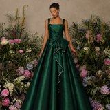 Vestido Longo Glamour Com Detalhes Strass