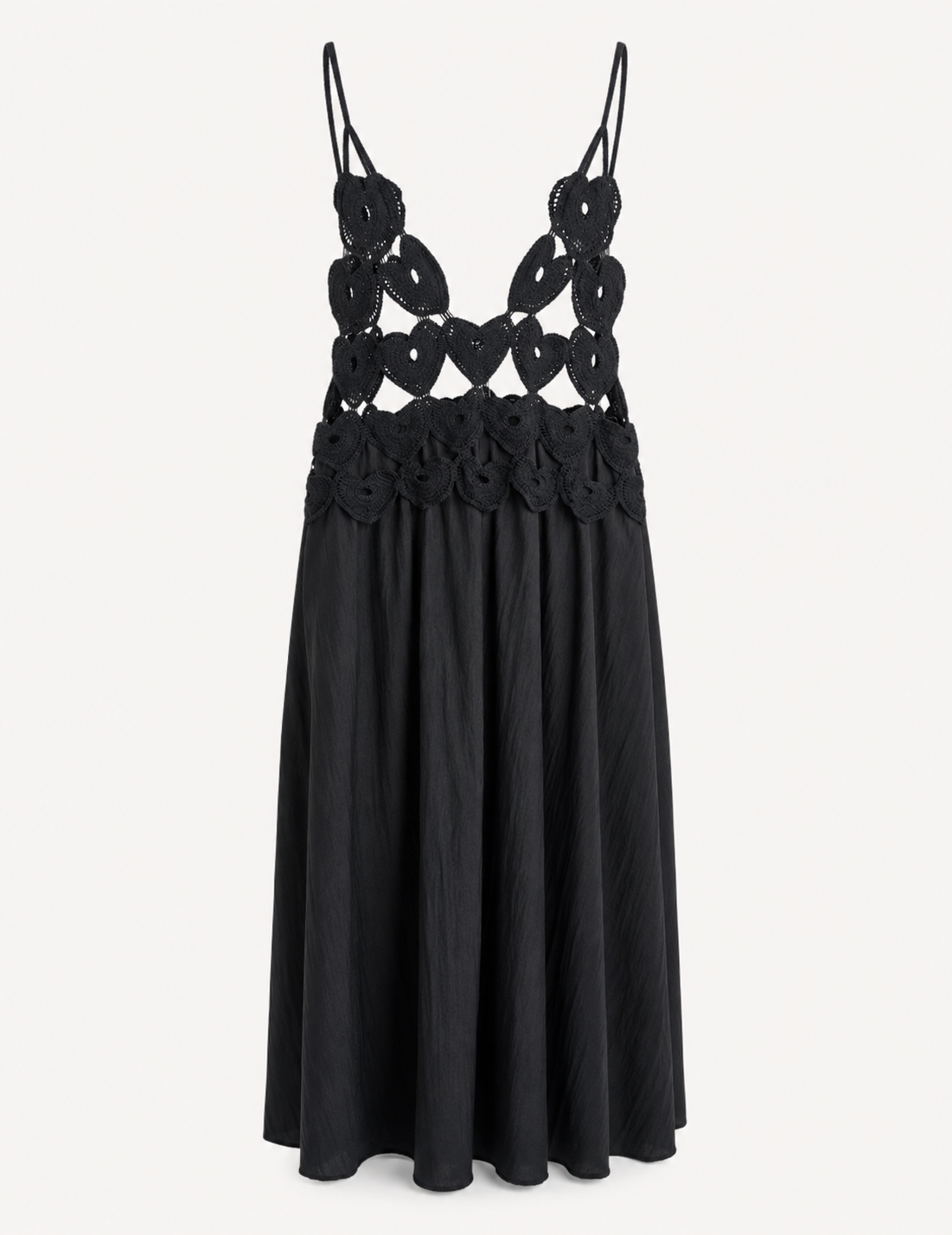 Vestido Ti.Amo Com Crochê Ilsutrativo