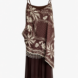 Vestido Ti.Amo Com Lenço Patchwork Incorpado