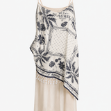 Vestido Ti.Amo Com Lenço Patchwork Incorpado