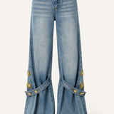 Calça Ti.Amo De Ganga Cruzada Detalhes Dourados