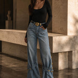 Calça Ti.Amo De Ganga Cruzada Detalhes Dourados