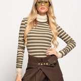 Camisola Ti.Amo Riscas Mistura De Lã