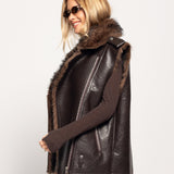 Colete Ti.Amo De Pele Sintética Forrado A Pêlo