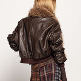 Casaco Ti.Amo De Pele Sintética Com Pêlo Removível