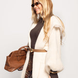 Casaco Ti.Amo De Malha Mistura De Lã Pêlo Natural