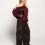 Calça Ti.Amo De Ganga Baloon Leopard Print