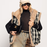 Colete Ti.Amo Reversível Com Padrão Tartan