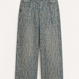 Calça Ti.Amo Com Efeito Na Ganga & Strass
