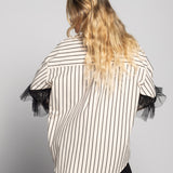 Camisa Ti.Amo Riscada Aplicação Tule