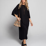Vestido Ti.Amo Oversize Com Efeito No Tecido