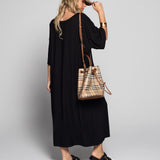 Vestido Ti.Amo Oversize Com Efeito No Tecido