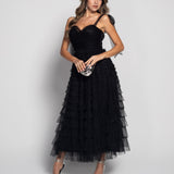 Robe en tulle glamour