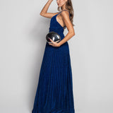 Glamour Long Pleated Dress