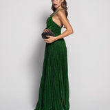 Glamour Long Pleated Dress