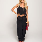 Calça Ti.Amo Corte Aladin Com Rendados