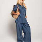 Twinset Ti.Amo Camisa Com Efeito Laço + Calça