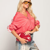 Bomber Ti.Amo Polka Dot & Listra Tripla Com Guipura