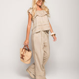 Twinset Ti.Amo Top Bordado Perfurado + Calça