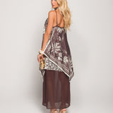 Vestido Ti.Amo Com Lenço Patchwork Incorpado
