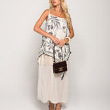 Vestido Ti.Amo Com Lenço Patchwork Incorpado
