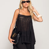 Top Ti.Amo  De Malha Perfurada Off Shoulder
