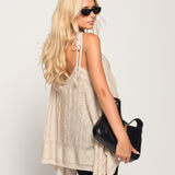 Top Ti.Amo  De Malha Perfurada Off Shoulder