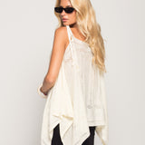 Top Ti.Amo  De Malha Perfurada Off Shoulder