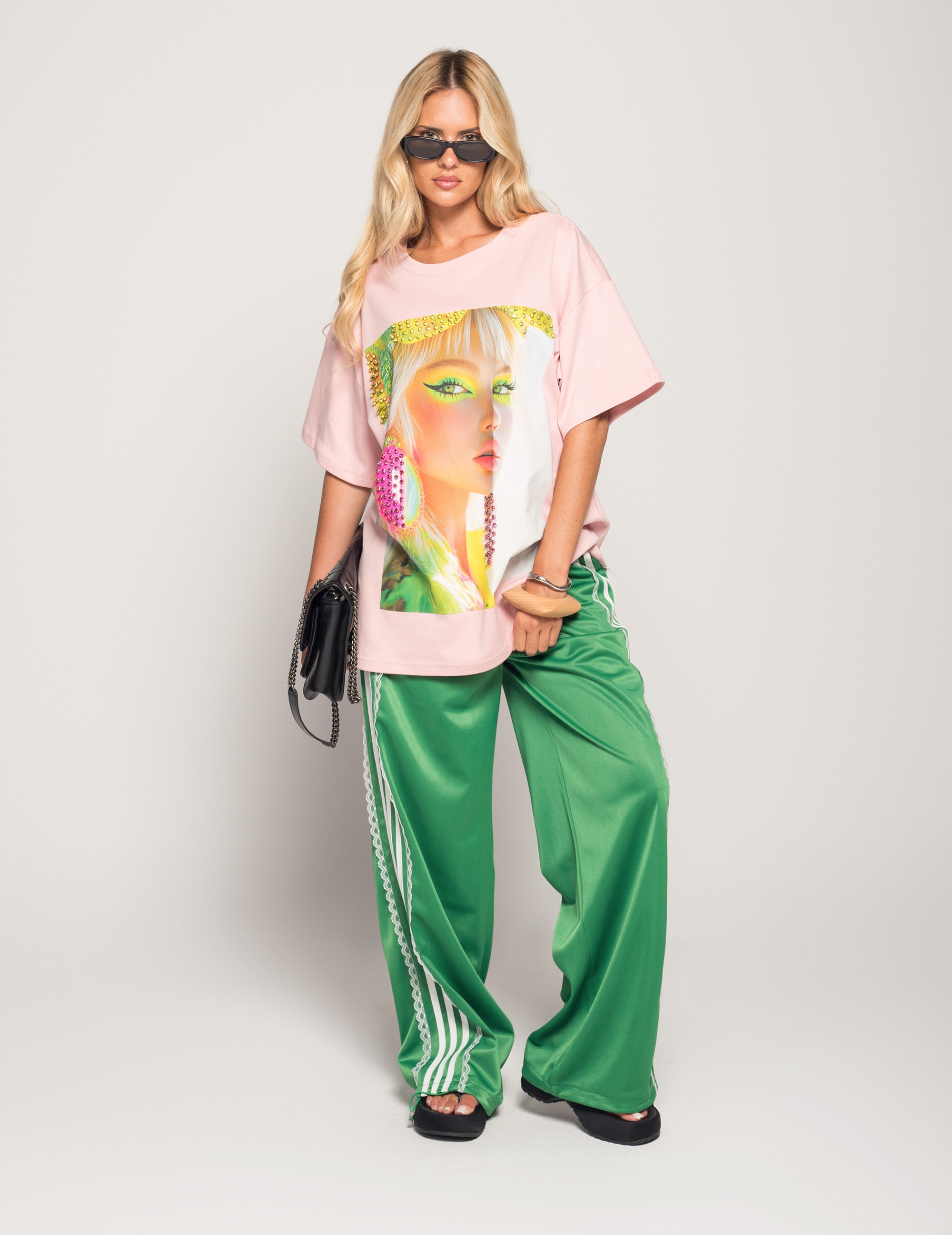Calça Ti.Amo Listra Lateral & Guipura