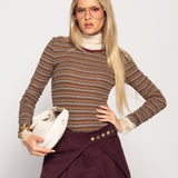 Camisola Ti.Amo Riscas Mistura De Lã