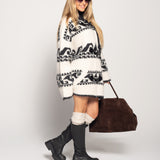 Casaco Ti.Amo De Malha Com Padrão Contínuo