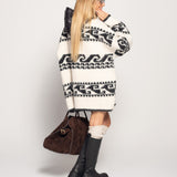 Casaco Ti.Amo De Malha Com Padrão Contínuo