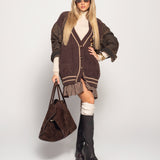 Casaco Ti.Amo Malha Relevo Mangas De Ganga