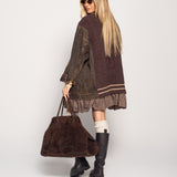 Casaco Ti.Amo Malha Relevo Mangas De Ganga