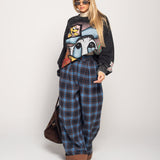 Calça Ti.Amo Xadrez Mistura De Lã