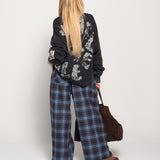 Calça Ti.Amo Xadrez Mistura De Lã