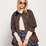 Casaco Ti.Amo Efeito Camurça