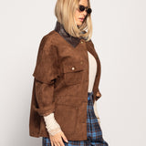 Casaco Ti.Amo Efeito Camurça