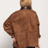 Casaco Ti.Amo Efeito Camurça