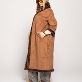 Sobretudo Ti.Amo Reversível Suede & Pêlo